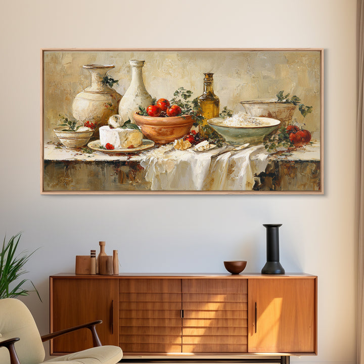 Parisian Dessert Poster Framed Canvas Print, Bakery Art, Statement Artwork, Bakery Decor, Fine Art, Patisserie, Art Print, BAK-2x1-20