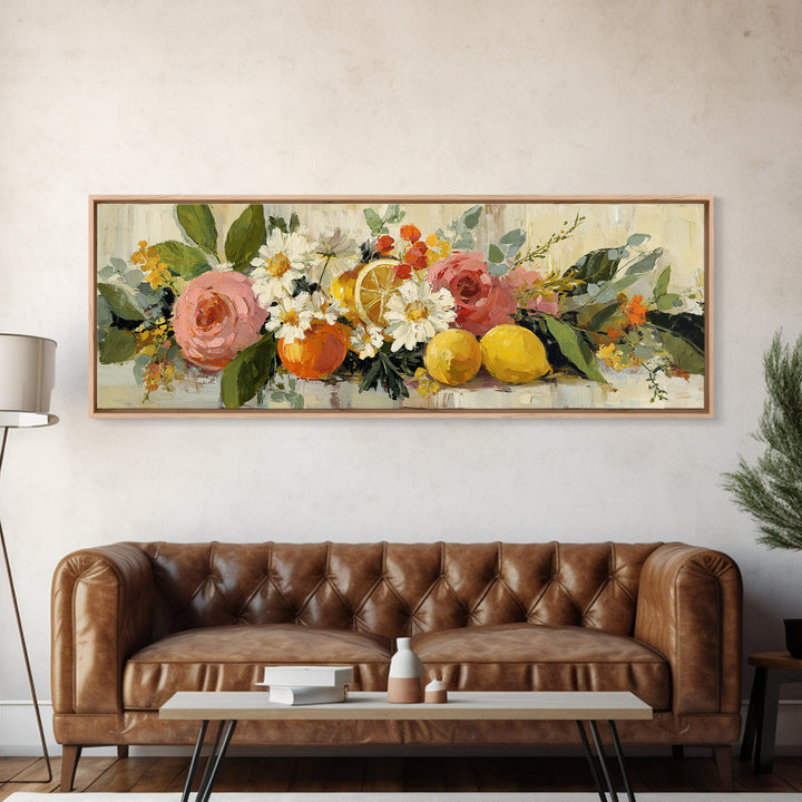 Cupcake Bouquet Painted Canvas Print, Bakery Art, Kitchen Wall Art, Bakery Decor, Oil Painting, Patisserie, Bakery Sign, BAK-3x1-95