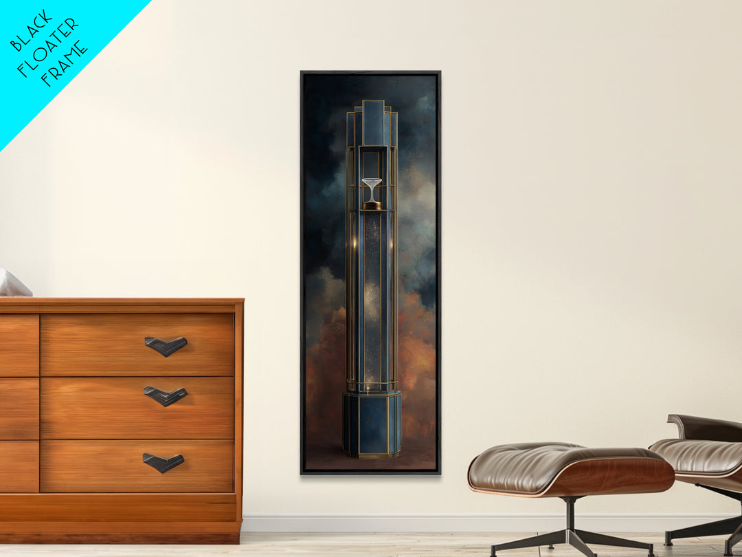Champagne Coupe Tower Framed Canvas Print, Bar Art, Modern Decor, Bar Decor, Fine Art, Wall Decor, Art Print, BAR-1x3-46
