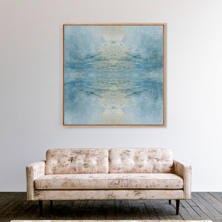 Abstract Water Ripples Canvas Print, Bathroom Art, Bathroom Accessories, Bathroom Decor, Abstract Art, Spa, Fine Art Print, BAT-1x1-5