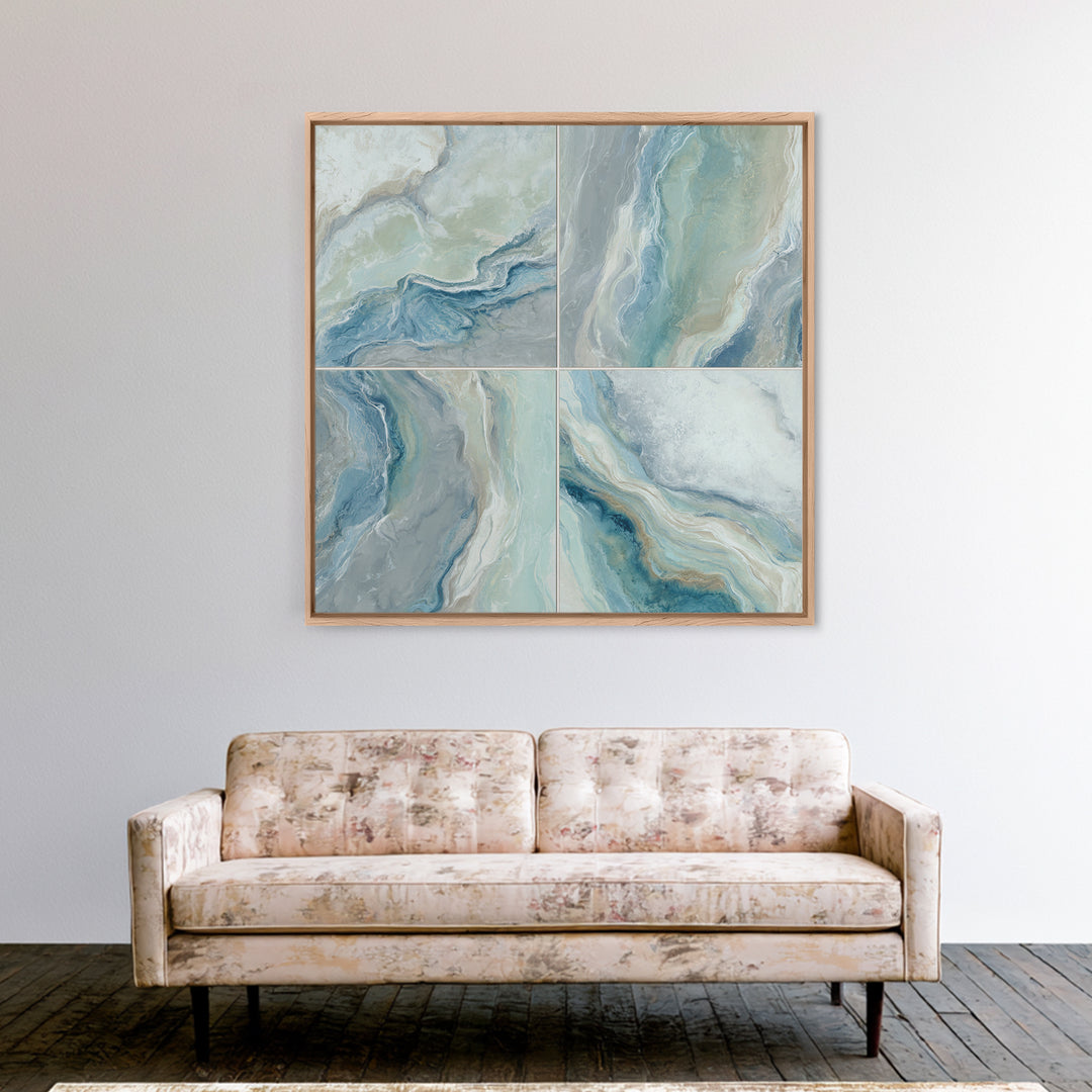 Abstract Marble Texture Framed Canvas Print, Bathroom Art, Bathroom Prints, Bathroom Decor, Abstract Art, Spa, Trendy Wall Art, BAT-1x1-64