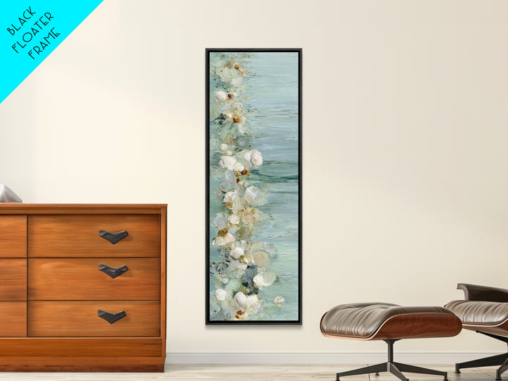 Oyster Shell Study Canvas Print, Bathroom Art, Digital Print, Bathroom Decor, Fine Art, Spa, Funny Bathroom Art, Halloween Art, BAT-1x3-10