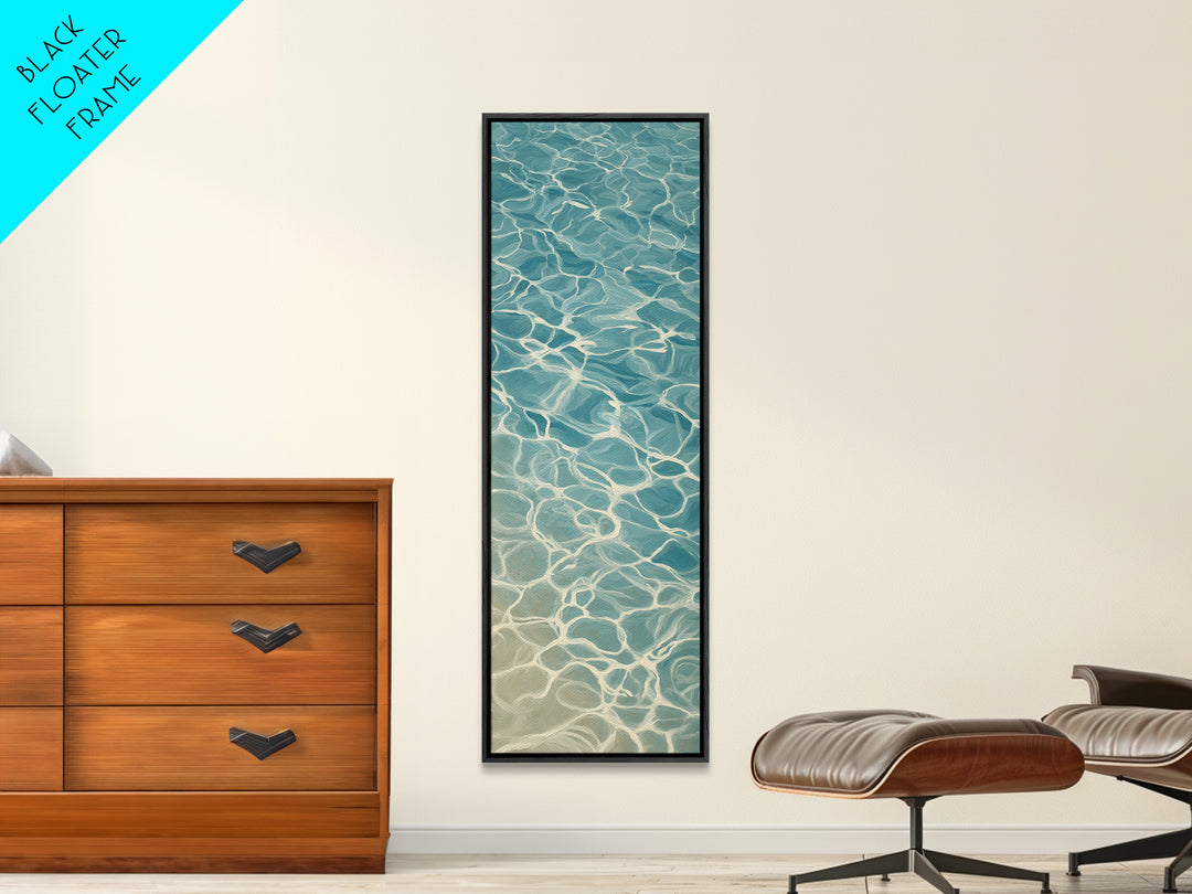 Abstract Water Ripples Canvas Print, Bathroom Art, Modern Decor, Bathroom Decor, Fine Art, Spa, Home Decor, Poster, Digital Art, BAT-1x3-17
