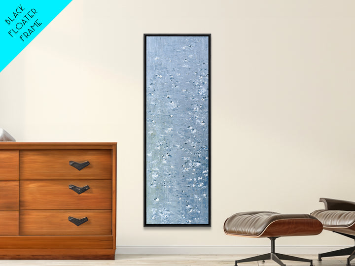 Soft Cloud and Rain Composition Framed Canvas Print, Bathroom Art, Digital Wall Art, Bathroom Decor, Spa, Unique Wall Art, BAT-1x3-79