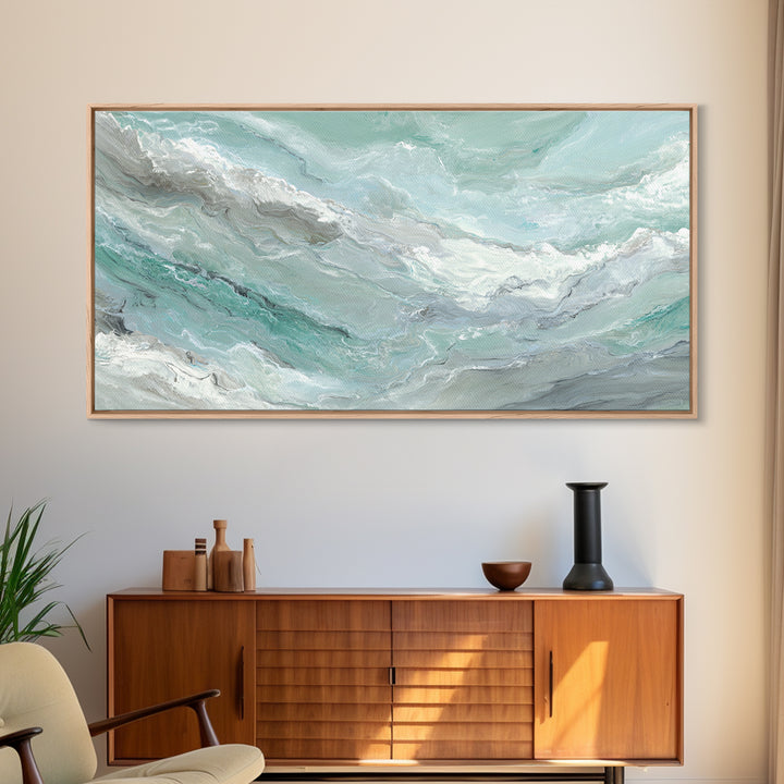 Abstract Marble Texture Canvas Print, Bathroom Art, Contemporary Art, Bathroom Decor, Abstract Art, Spa, Framed Wall Art, BAT-2x1-36