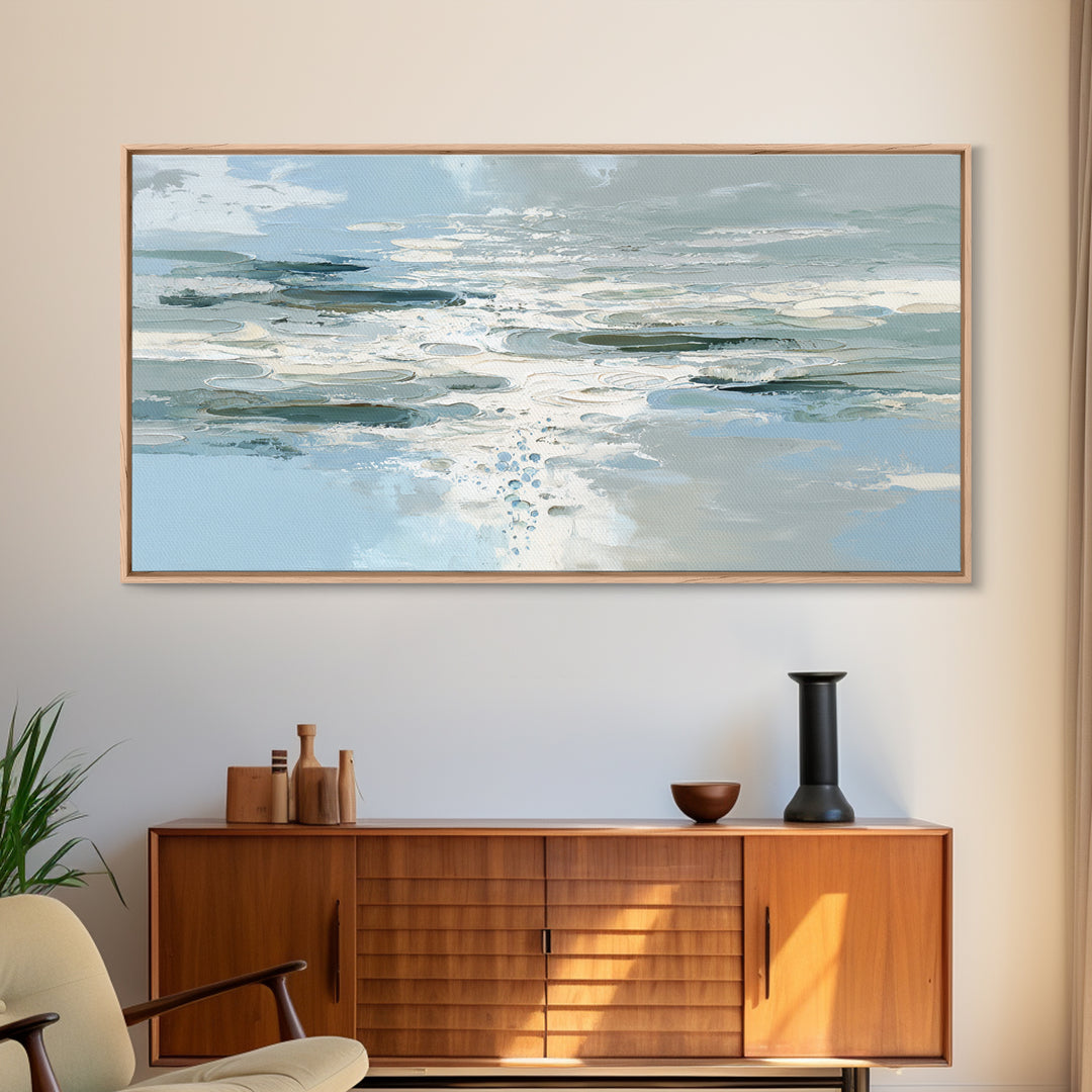 Abstract Water Ripples Canvas Print, Bathroom Art, Wall Art, Bathroom Decor, Abstract Art, Spa, Dog Portrait, Canvas Wall Art, BAT-2x1-49