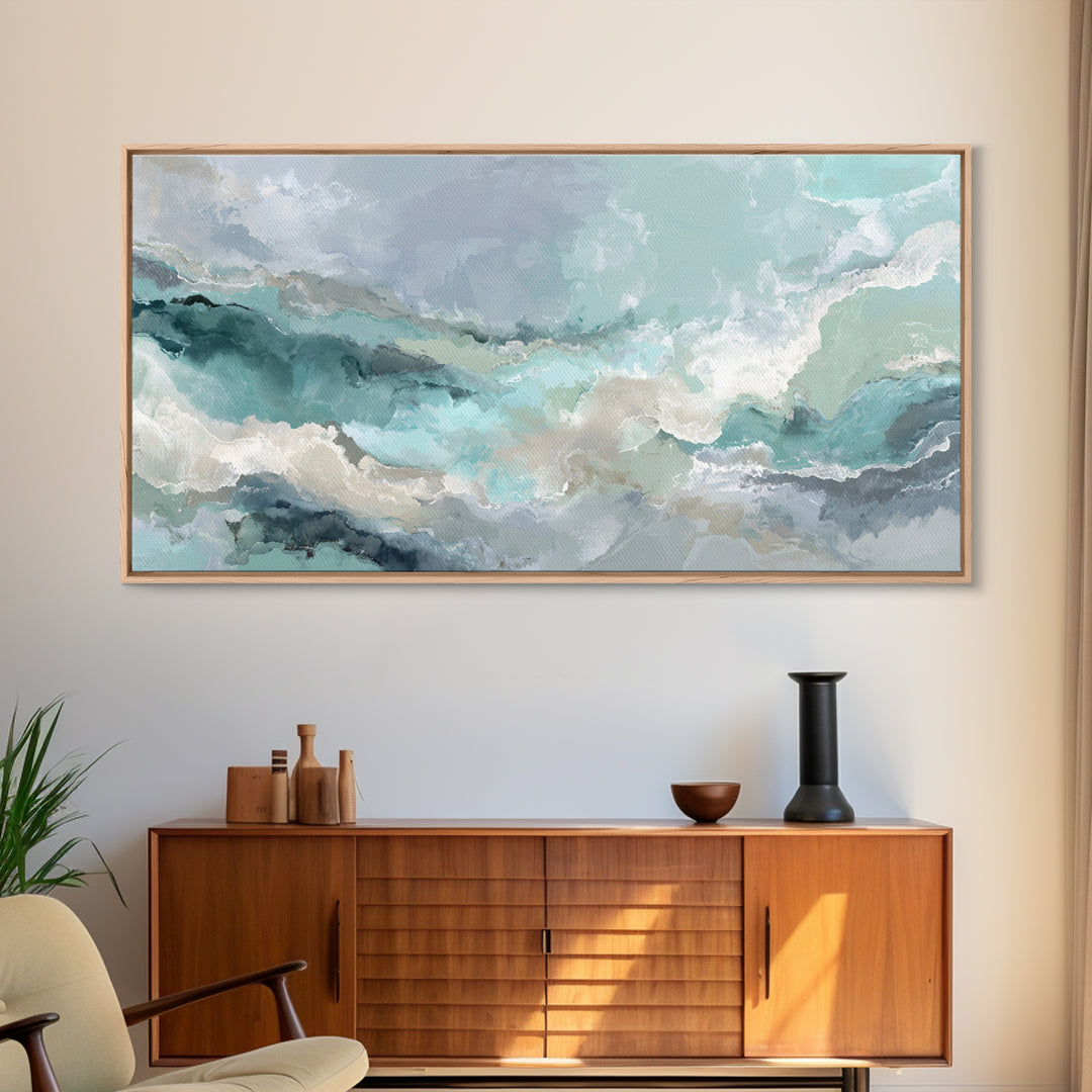 Abstract Marble Texture Framed Canvas Print, Bathroom Art, Bathroom Prints, Bathroom Decor, Abstract Art, Spa, Trendy Wall Art, BAT-2x1-84