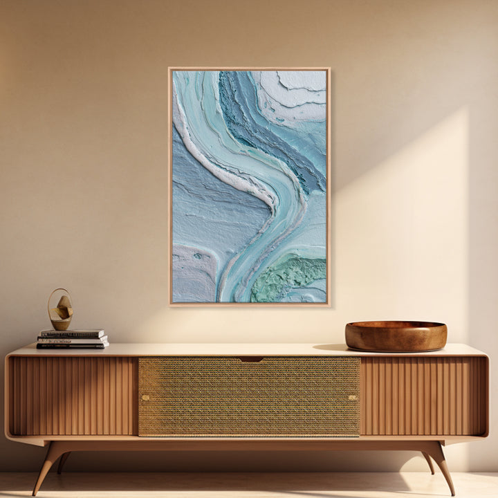 Soft Cloud and Rain Composition Framed Canvas Print, Bathroom Art, Bathroom Wall Decor, Bathroom Decor, Fine Art, Spa, BAT-2x3-3