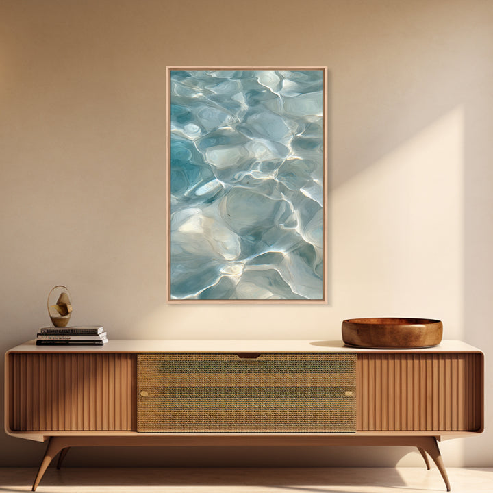 Abstract Water Ripples Canvas Print, Bathroom Art, Home Decor, Bathroom Decor, Fine Art, Spa, Canvas Wall Art, Digital Print, BAT-2x3-61
