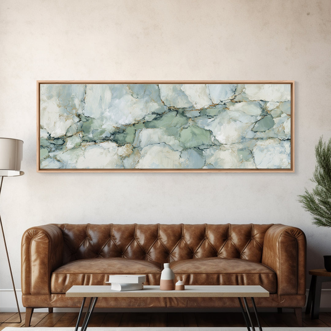 Abstract Marble Texture Framed Canvas Print, Bathroom Art, Halloween Art, Bathroom Decor, Abstract Art, Spa, Textured Painting, BAT-3x1-32