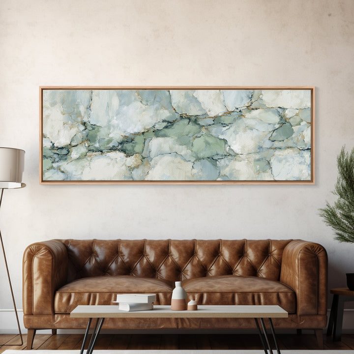 Abstract Marble Texture Framed Canvas Print, Bathroom Art, Halloween Art, Bathroom Decor, Abstract Art, Spa, Textured Painting, BAT-3x1-32