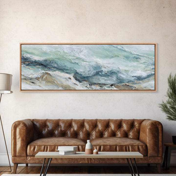 Abstract Marble Texture Canvas Print, Bathroom Art, Bathroom Accessories, Bathroom Decor, Abstract Art, Spa, Fine Art Print, BAT-3x1-8
