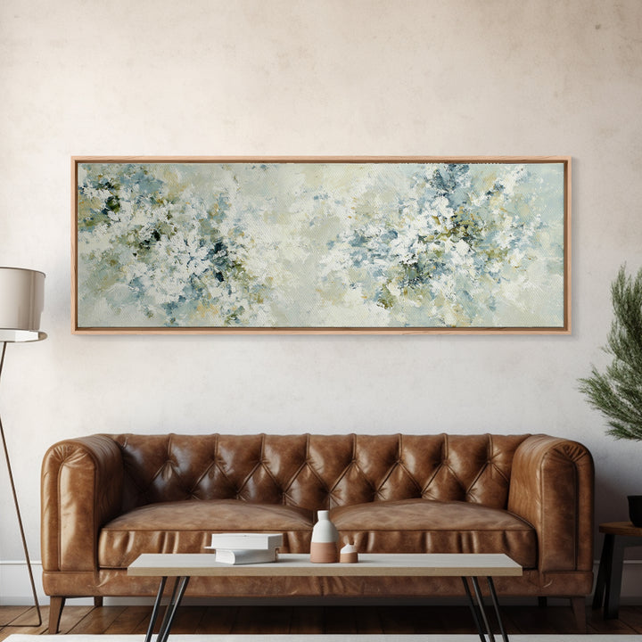 Sunlit Window Plant Shadow on Plaster Framed Canvas Print, Bathroom Art, Custom Pet Portrait, Bathroom Decor, Fine Art, Spa, BAT-3x1-82