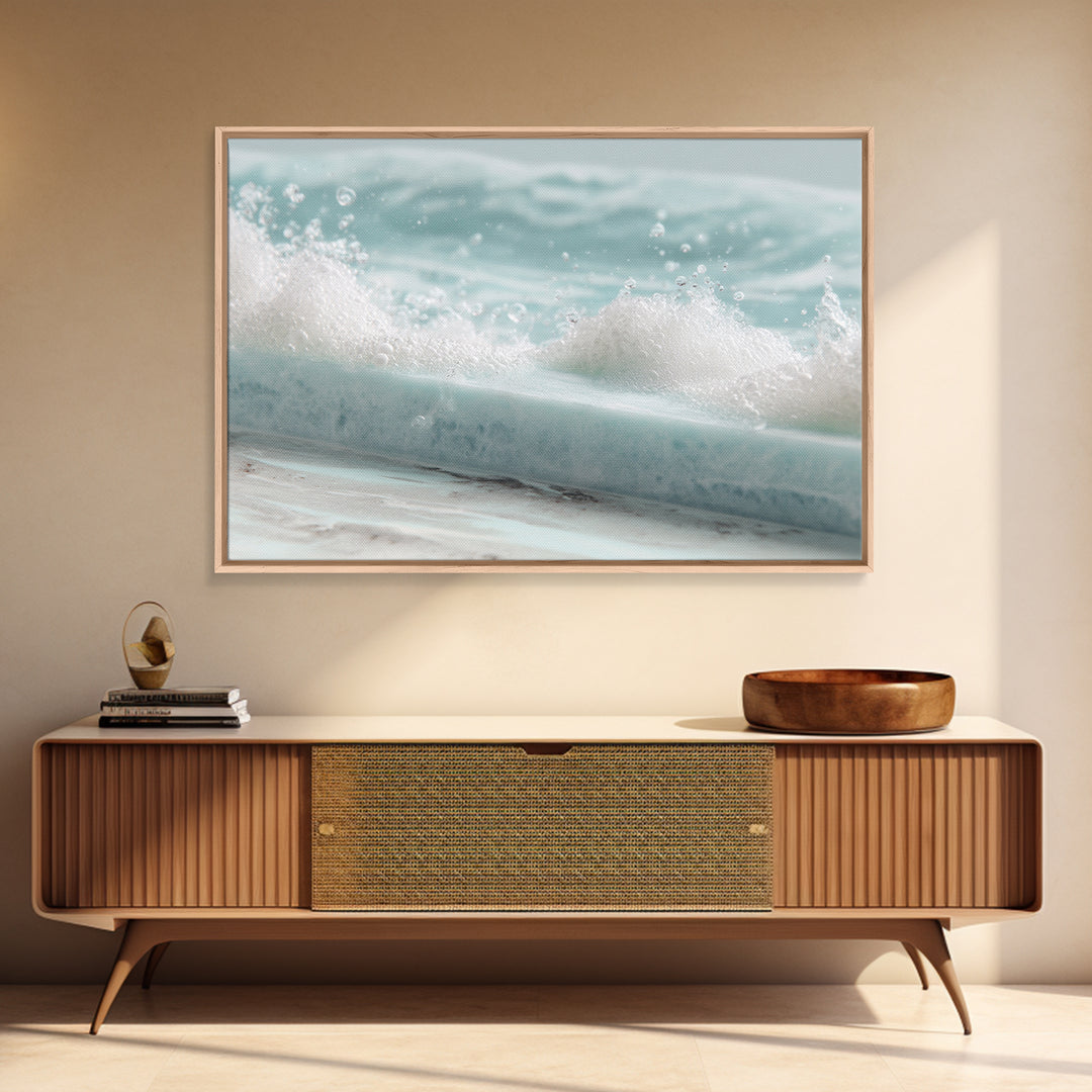 Calming Blue Ocean Wave Study Canvas Print, Bathroom Art, Bathroom Wall Decor, Bathroom Decor, Fine Art, Spa, Bathroom Print, BAT-3x2-29