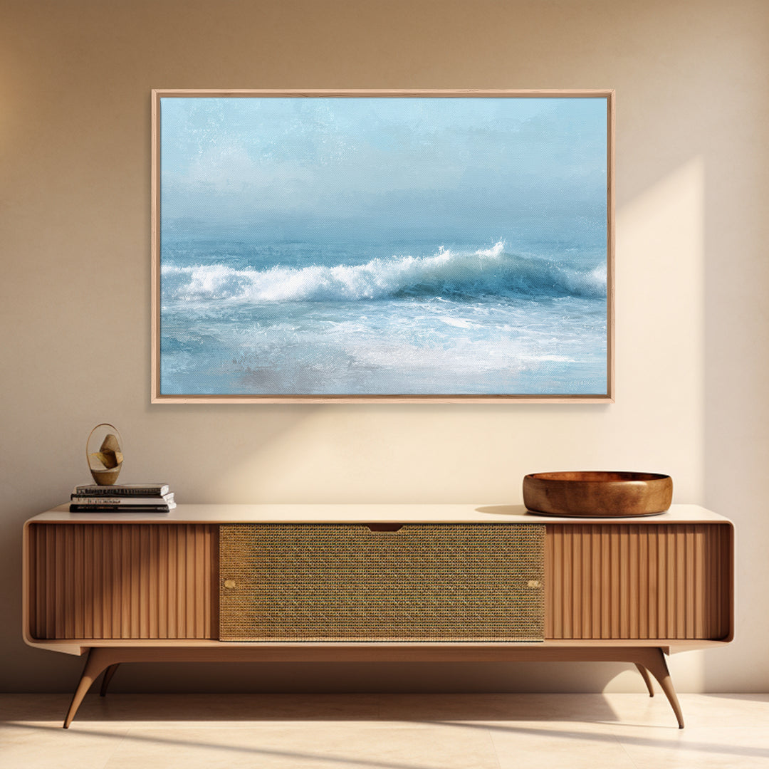 Calming Blue Ocean Wave Study Canvas Print, Bathroom Art, Bathroom Wall Decor, Bathroom Decor, Fine Art, Spa, Bathroom Print, BAT-3x2-53