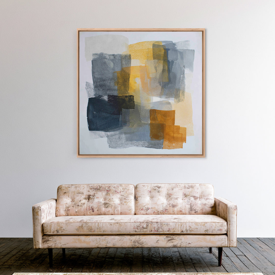 Abstract Charcoal Gestures on White Paper Canvas Print, Black and White Art, Living Room Decor, Abstract Art, Monochrome, BAW-1x1-4