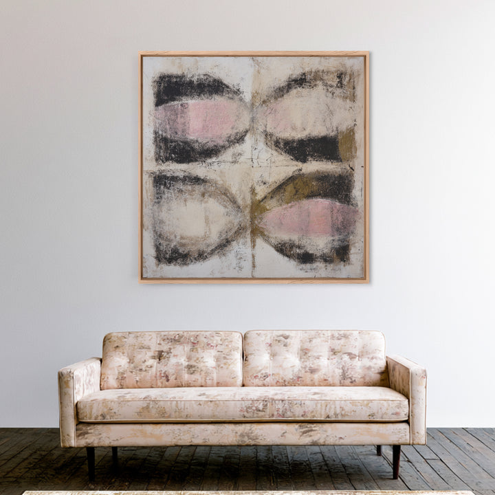 Abstract Charcoal Gestures on White Paper Canvas Print, Black and White Art, Printable Art, Living Room Decor, Monochrome, BAW-1x1-52