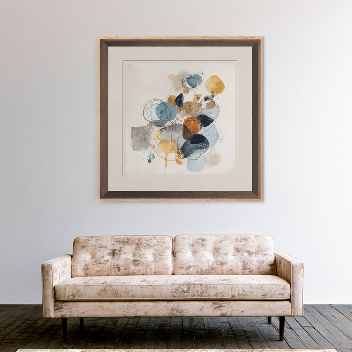 Minimal Face Pair Drawn Framed Canvas Print, Black and White Art, Gallery Decor, Living Room Decor, Fine Art, Monochrome, BAW-1x1-62