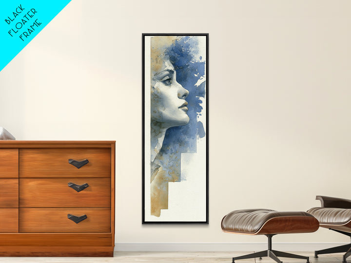 Classic Nude Figure Sketch Canvas Print, Black and White Art, Luxury Decor, Living Room Decor, Fine Art, Monochrome, Art Prints, BAW-1x3-21