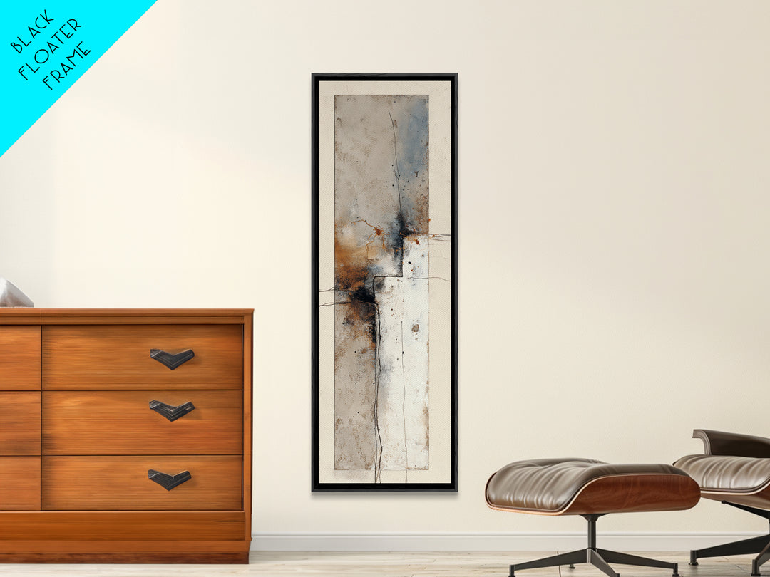 Minimal Face Pair Drawn Framed Canvas Print, Black and White Art, Fine Art Print, Living Room Decor, Oil Painting, Monochrome, BAW-1x3-50