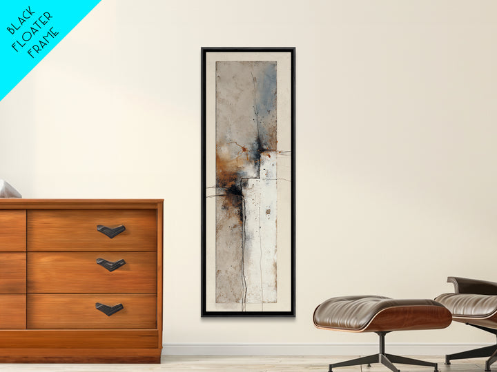 Minimal Face Pair Drawn Framed Canvas Print, Black and White Art, Fine Art Print, Living Room Decor, Oil Painting, Monochrome, BAW-1x3-50