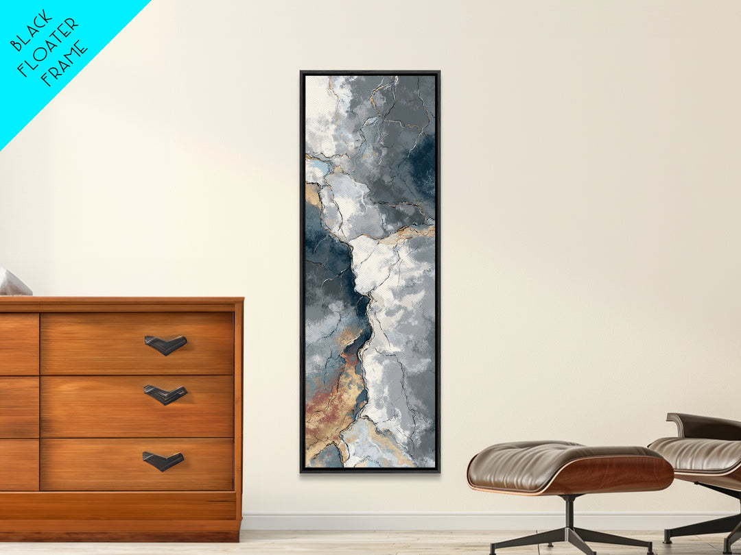 Abstract Marble Texture Canvas Print, Black and White Art, Set of 3 Prints, Living Room Decor, Fine Art, Monochrome, BAW-1x3-51