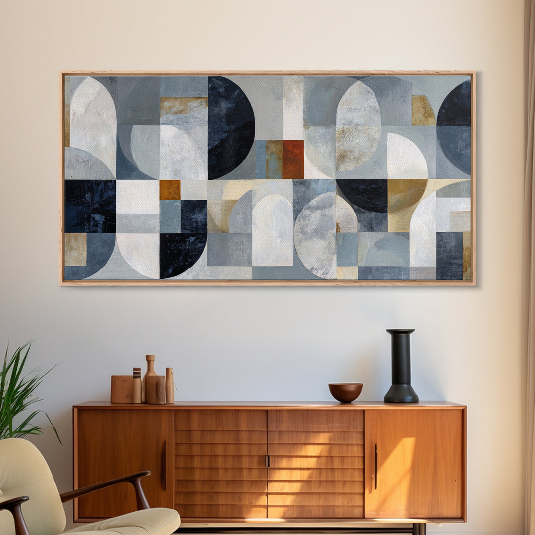 Abstract Marble Texture Framed Canvas Print, Black and White Art, Wall Art, Living Room Decor, Abstract Art, Monochrome, BAW-2x1-35