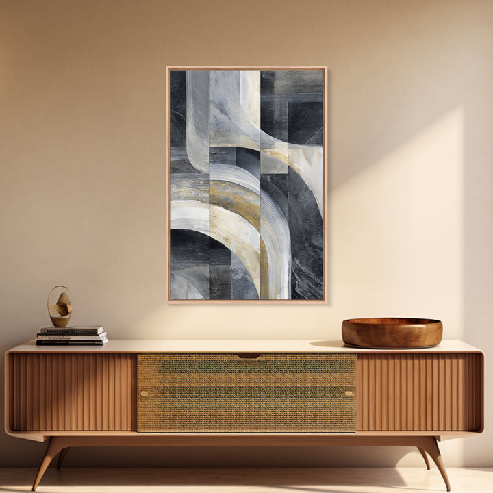 Abstract Marble Texture Canvas Print, Black and White Art, Print, Living Room Decor, Abstract Art, Monochrome, Printable Art, BAW-2x3-23