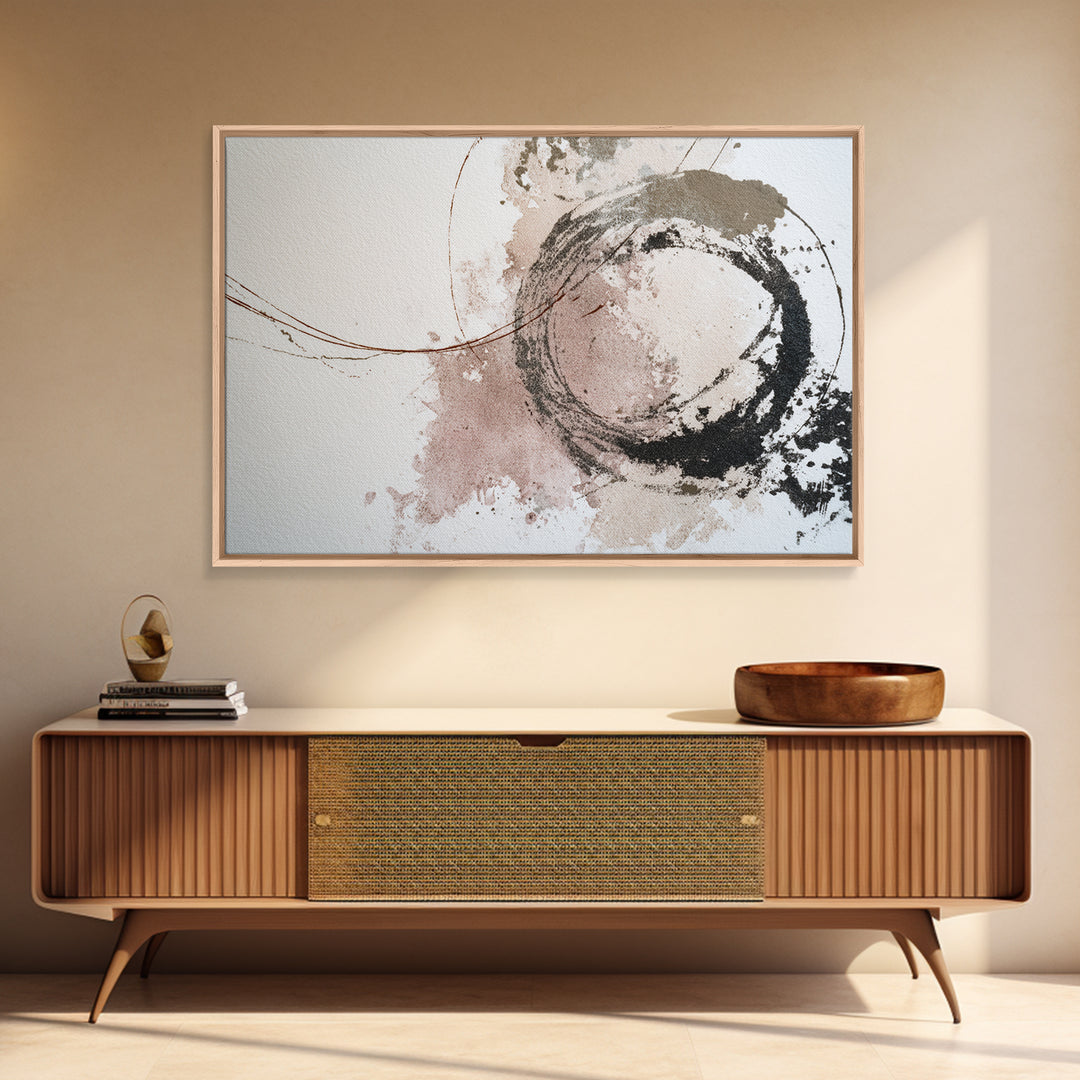 Abstract Charcoal Gestures on White Paper Canvas Print, Black and White Art, Room Decor, Living Room Decor, Abstract Art, BAW-3x2-56