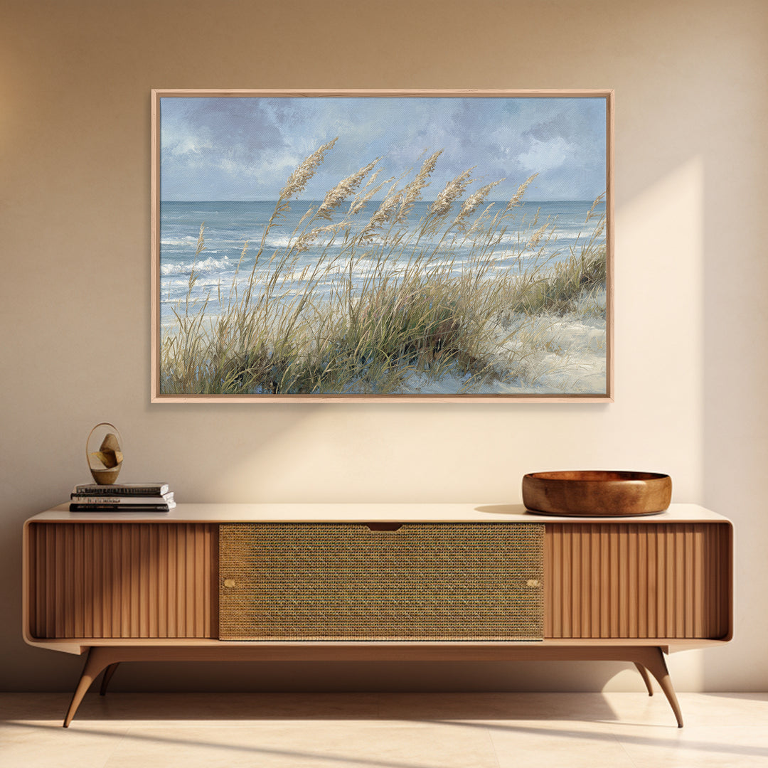 Sea Oats Swaying Canvas Print, Beach Art, Nautical Decor, Coastal Decor, Fine Art, Shore, Modern Decor, Fine Art Print, BEA-3x2-33