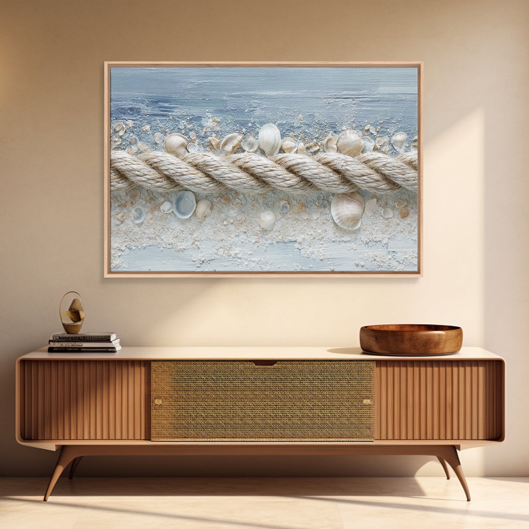 Seashell Collection Painted Like Natural Specimens Canvas Print, Beach Art, Statement Artwork, Coastal Decor, Shore, BEA-3x2-80