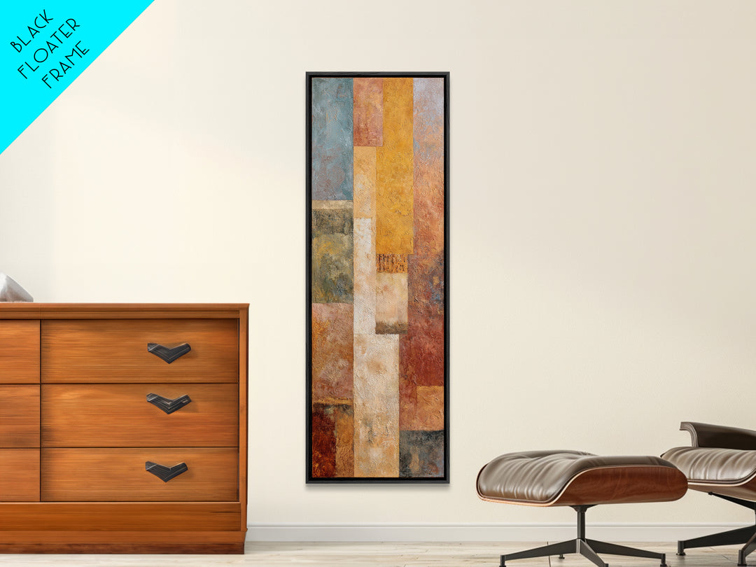 Desert Sun with Cactus and Warm Clay Canvas Print, Boho Art, Art Print, Living Room Decor, Oil Painting, Bohemian, BOH-1x3-13