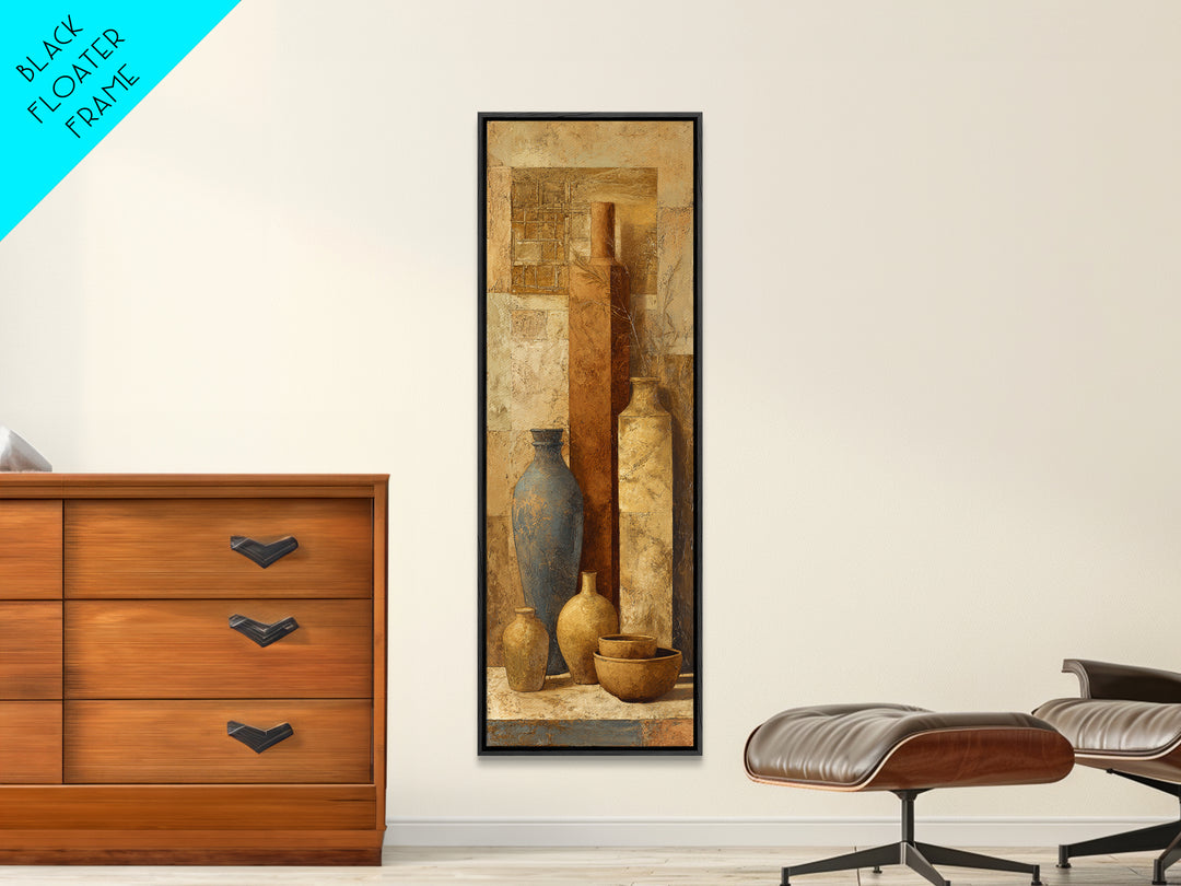 Wild Horse in Dusty Golden Light Canvas Print, Boho Art, Abstract Art, Living Room Decor, Bohemian 344, Set of Prints, BOH-1x3-44