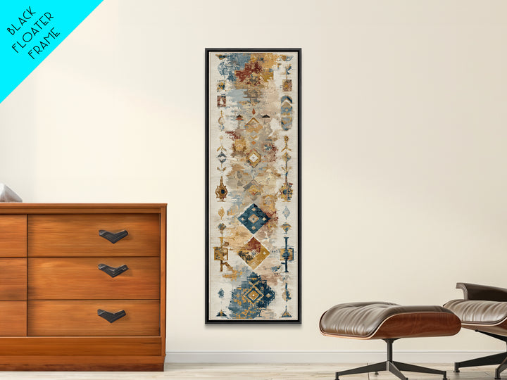 Tribal Neutral Pattern Canvas Print, Boho Art, Art, Living Room Decor, Fine Art, Bohemian, Wallart, Art Nouveau, Abstract Art, BOH-1x3-98