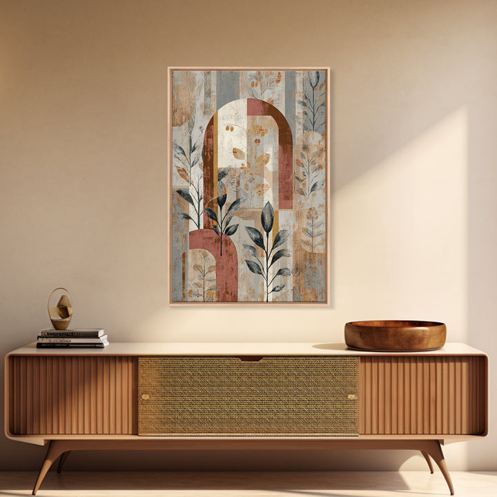 Neutral Rainbow Arches Canvas Print, Boho Art, Living Room Decor, Abstract Art, Bohemian, Modern Decor, Fine Art Print, BOH-2x3-35