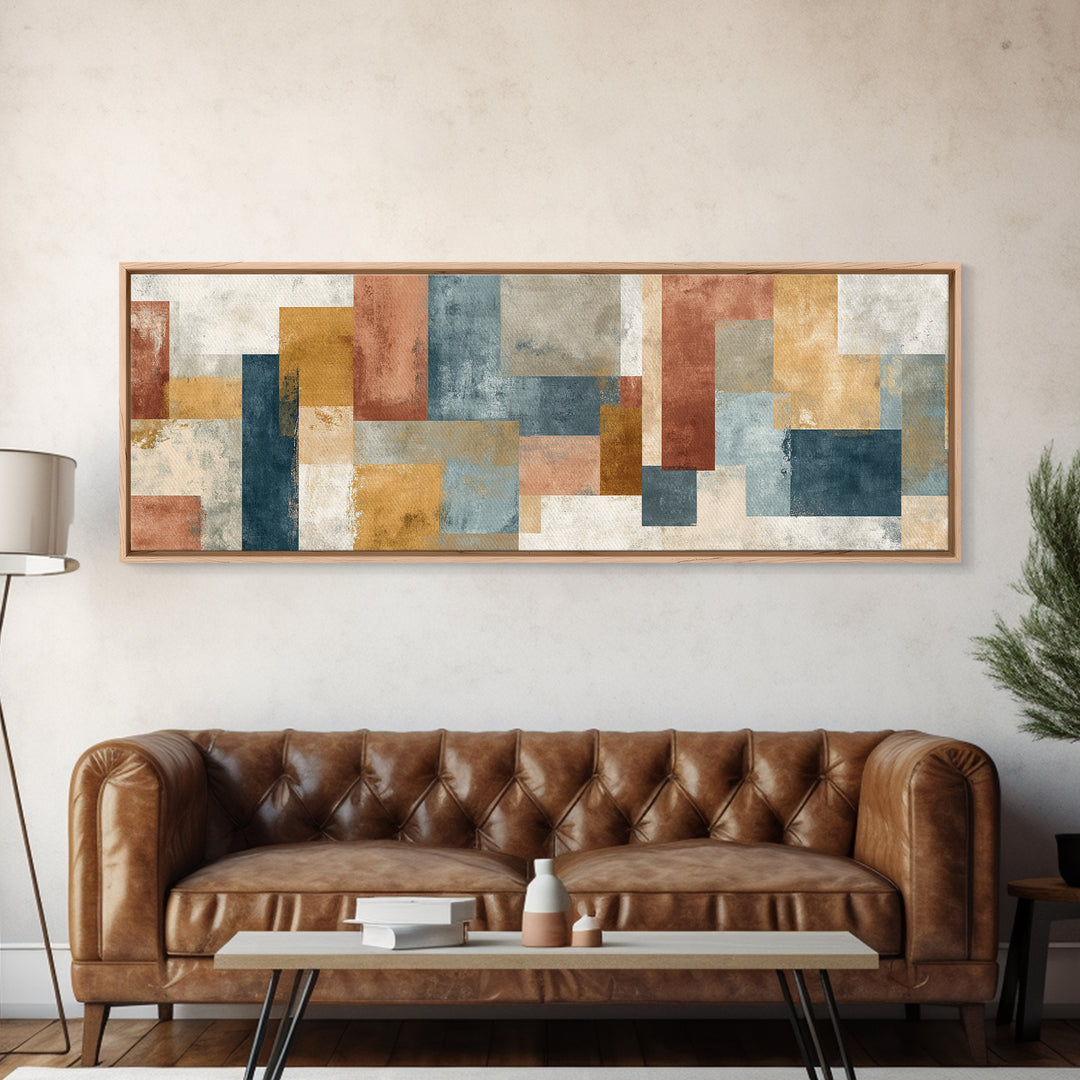 Tribal Neutral Pattern Canvas Print, Boho Art, Modern Decor, Living Room Decor, Fine Art, Bohemian, Wall Decor, Prints, BOH-3x1-54