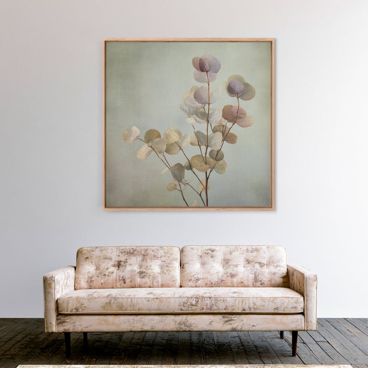 Eucalyptus Stems in Soft Sage Tones Canvas Print, Botanical Art, Gallery Decor, Living Room Decor, Fine Art, Botanic, BOT-1x1-59