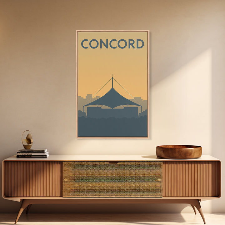 Concord California Travel Poster, Canvas Print, Mid Century Travel Art, Concord Art Print, Travel Poster Set, Wall Decor, City Travel Prints