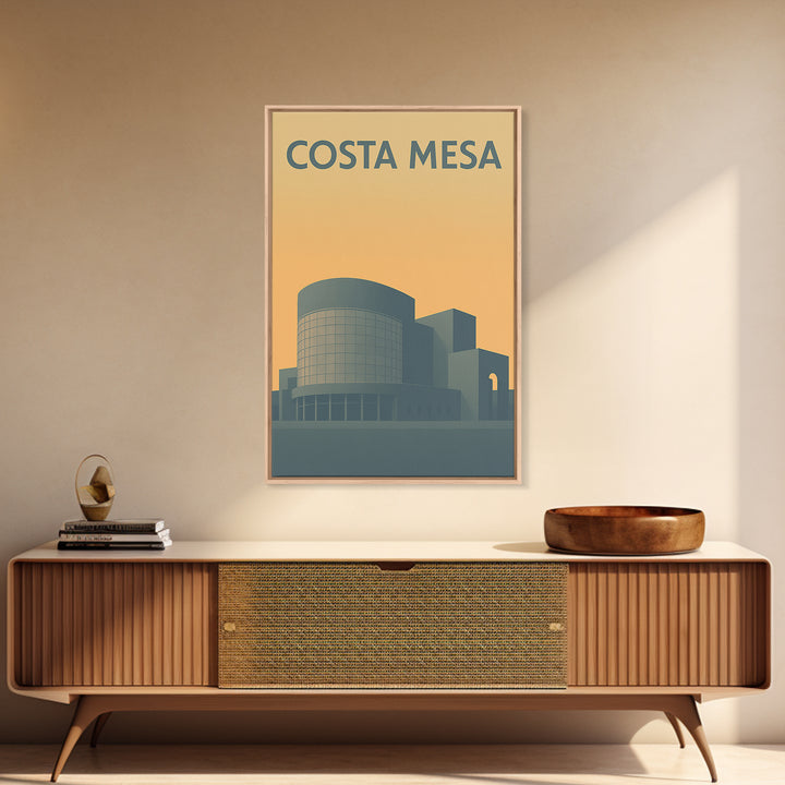 Costa Mesa California Travel Poster, Canvas Print, Vintage City Poster Art, Costa Mesa Travel Art, Vintage City Poster, Travel Poster Art