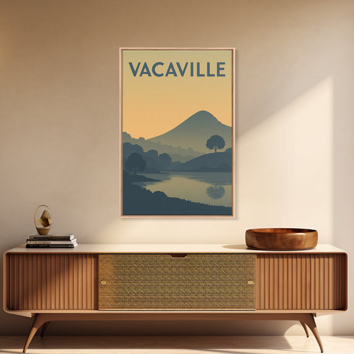 Vacaville California Travel Poster, Canvas Print, Vintage City Poster Art, Vacaville Travel Art, Vintage Travel Art, Travel Poster Set