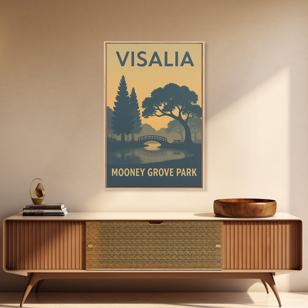 Visalia California Travel Poster, Canvas Print, Sunset Skyline Wall Art, Visalia Wall Art, Office Decor, Travel Art Print, Travel Wall Decor