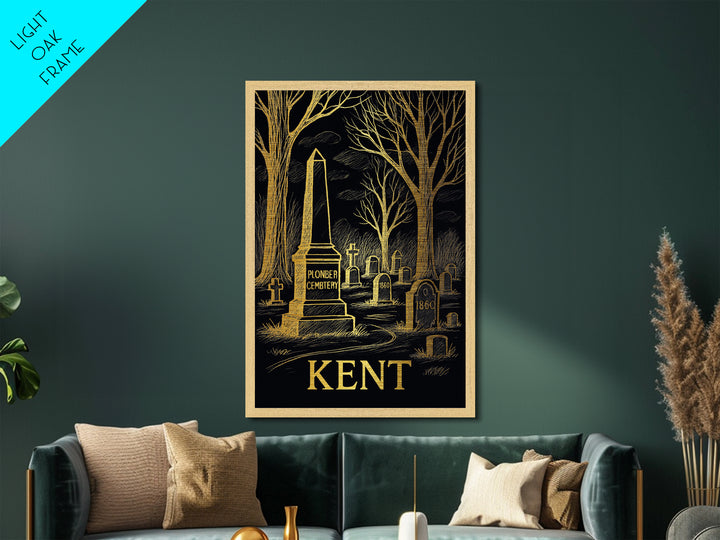 Kent Washington art, Metallic Gold Art, Modern House Art, Metal Art, Wood Framed Art, Graduation Travel Gift, Travel Gift