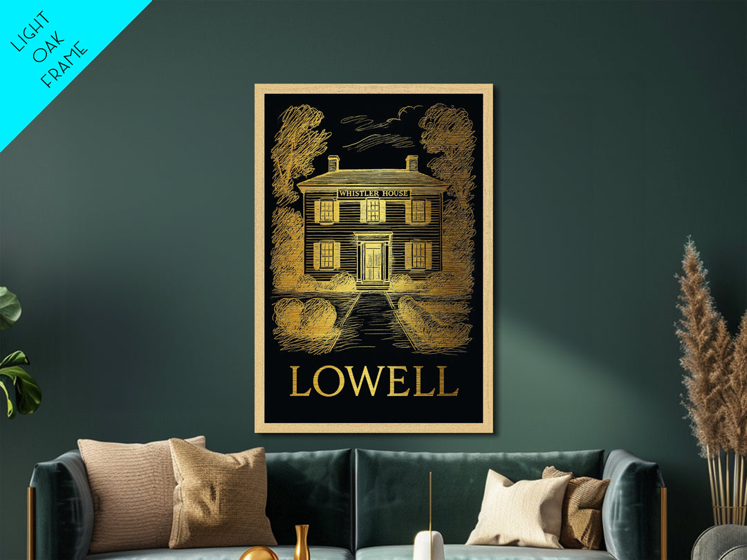 Lubbock Texas art, Metallic Gold Art, College Dorm Décor, Metal Art, Wood Framed Art, Graduation Travel Gift