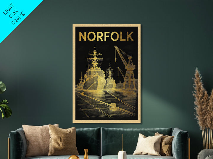 North Charleston South Carolina travel, Metallic Gold Print, College Dorm Décor, Metal Art, Wood Framed Art, Graduation Travel Gift
