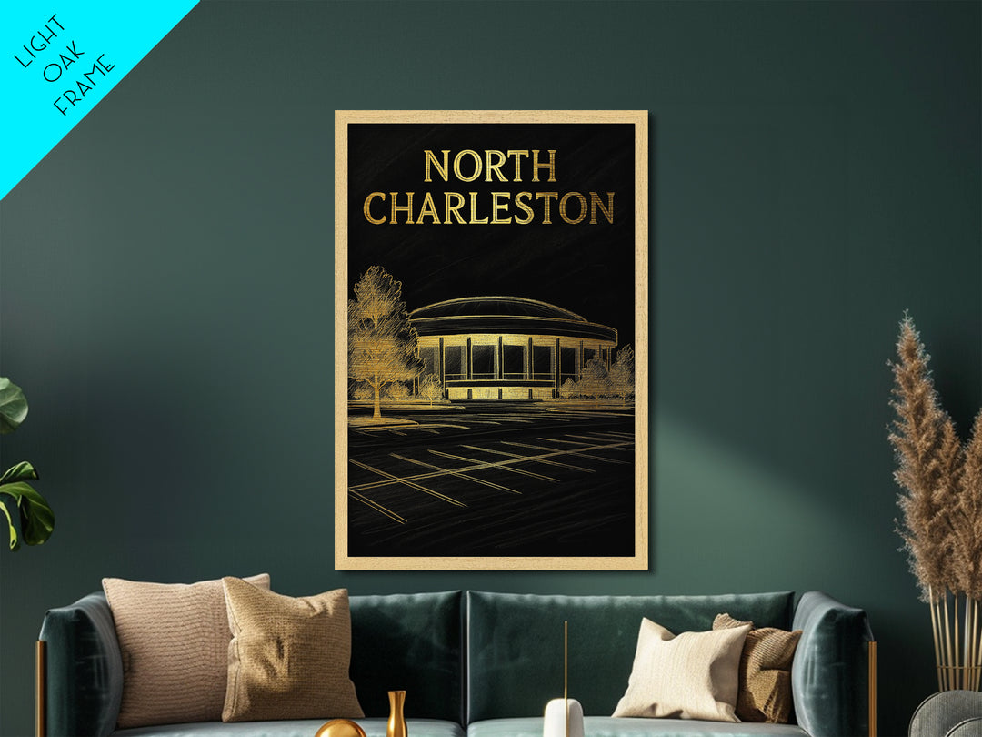 Oakland California art, Metallic Gold Art, Modern House Art, Metal Art, Wood Framed Art, Graduation Travel Gift, Travel Gift