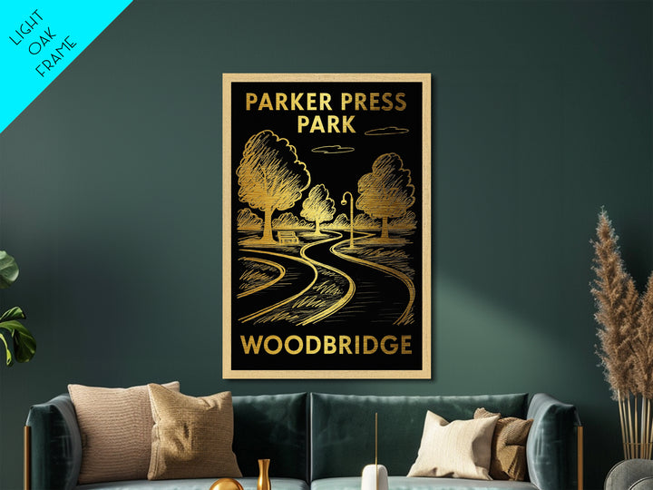 Woodbridge New Jersey art, Metallic Gold Art, Wood Framed Art, Metal Art, Travel Art Prints, Metallic Gold Art, Home Décor