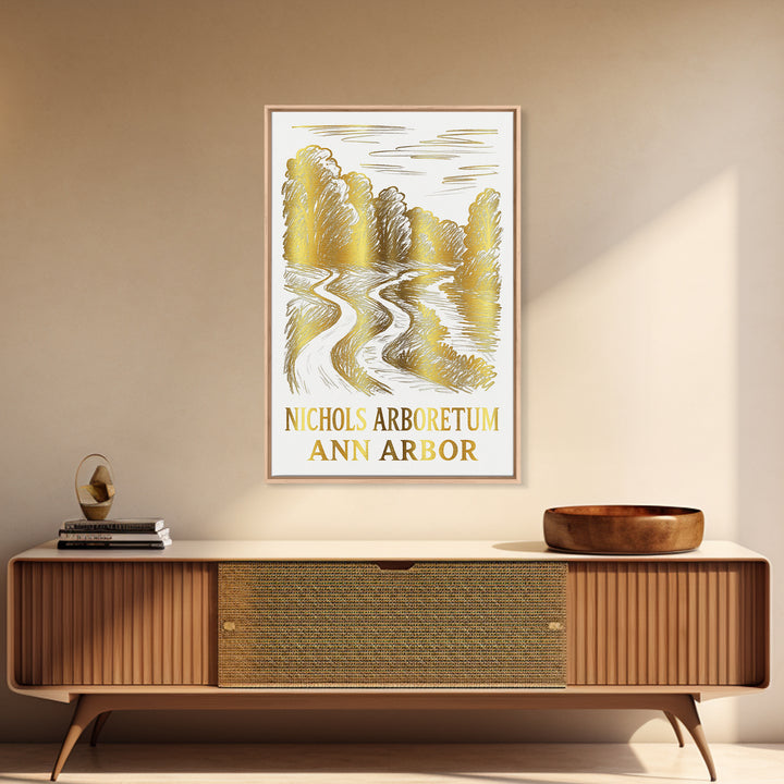 Ann Arbor Travel Poster, Canvas Print, Minimalist Poster Art, Ann Arbor City Art, Travel Poster Art, Living Room Wall Art, Poster Art
