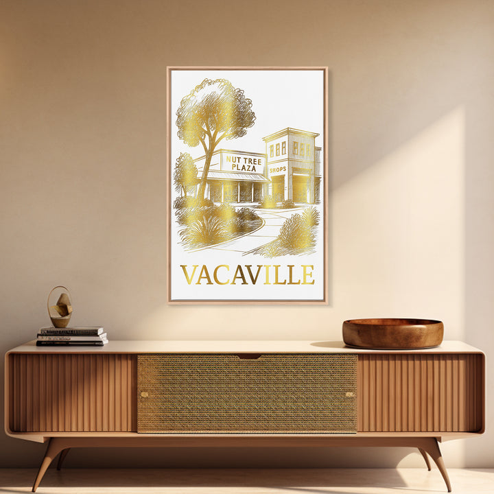 Vacaville Travel Poster, Canvas Print, Elegant City Illustration, Vacaville Travel Art, Home Office Decor, Gift For Travelers, Design 2
