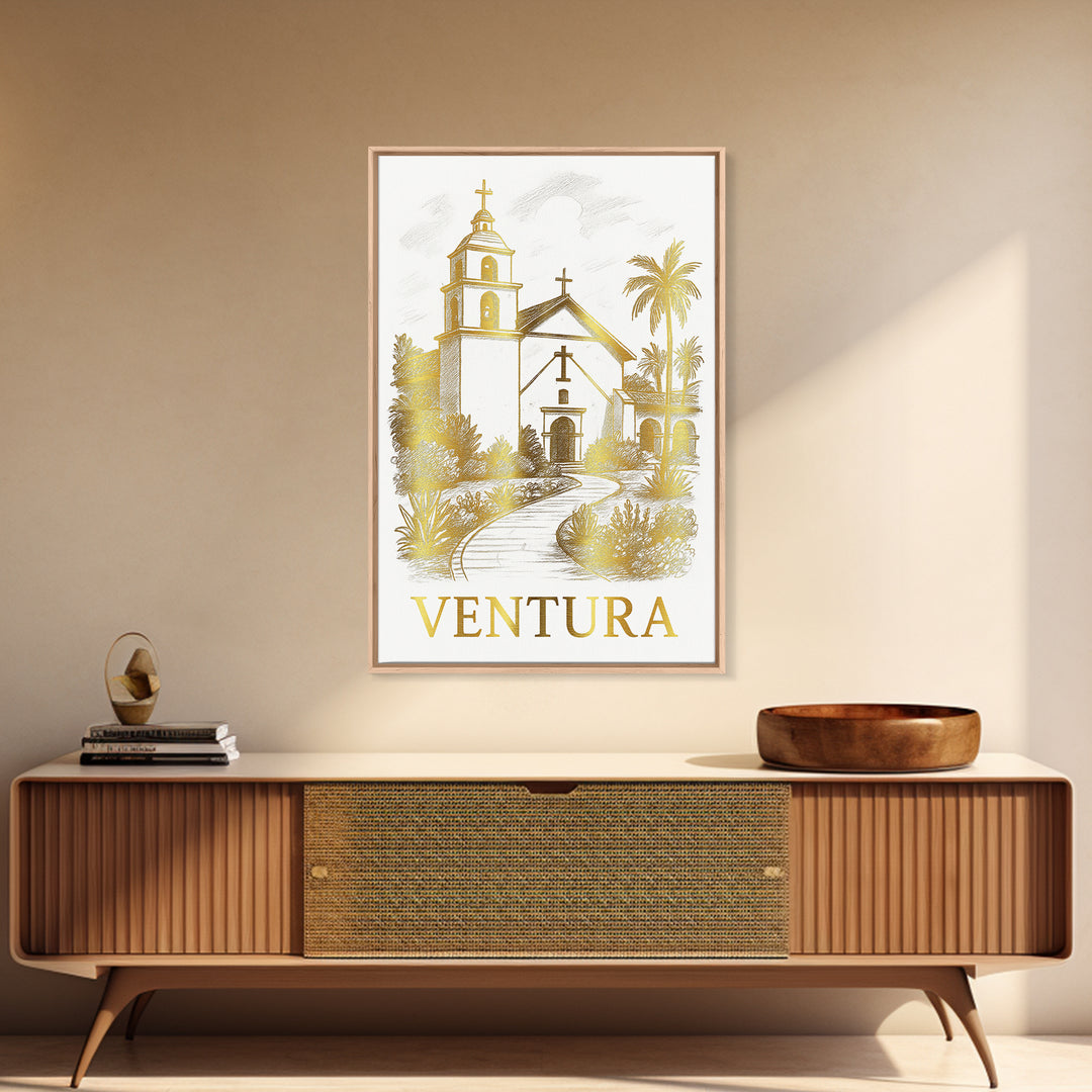 Ventura Travel Poster, Canvas Print, Minimalist Poster Art, Ventura Poster Print, Home Office Decor, Travel Poster Set, City Travel Prints