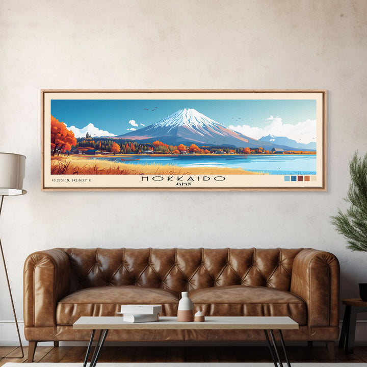Hokkaido, Japan Panoramic Print, Vacation Gift, Japan Wall Art, Vacation Wall Art, Vacatation Memories, Beach Decor, Beach Or Lakehouse Art